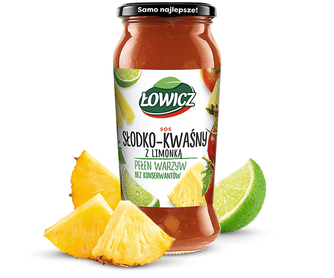 Sweet and sour sauce with lime