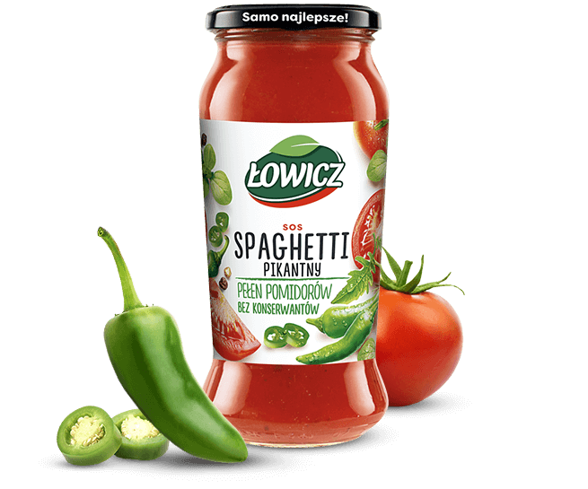 Spaghetti spicy sauce