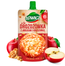 Łowicz Deser Drożdżówka z jabłkami i kruszonką